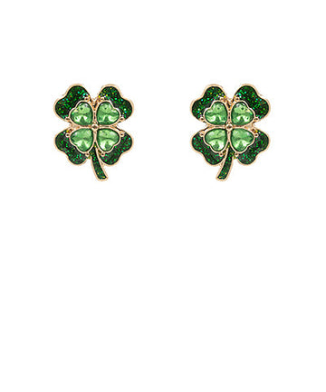Golden Shamrock Earrings