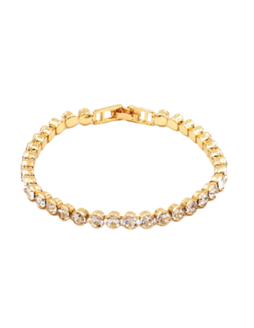 Round Rhine Stone Tennis Bracelet