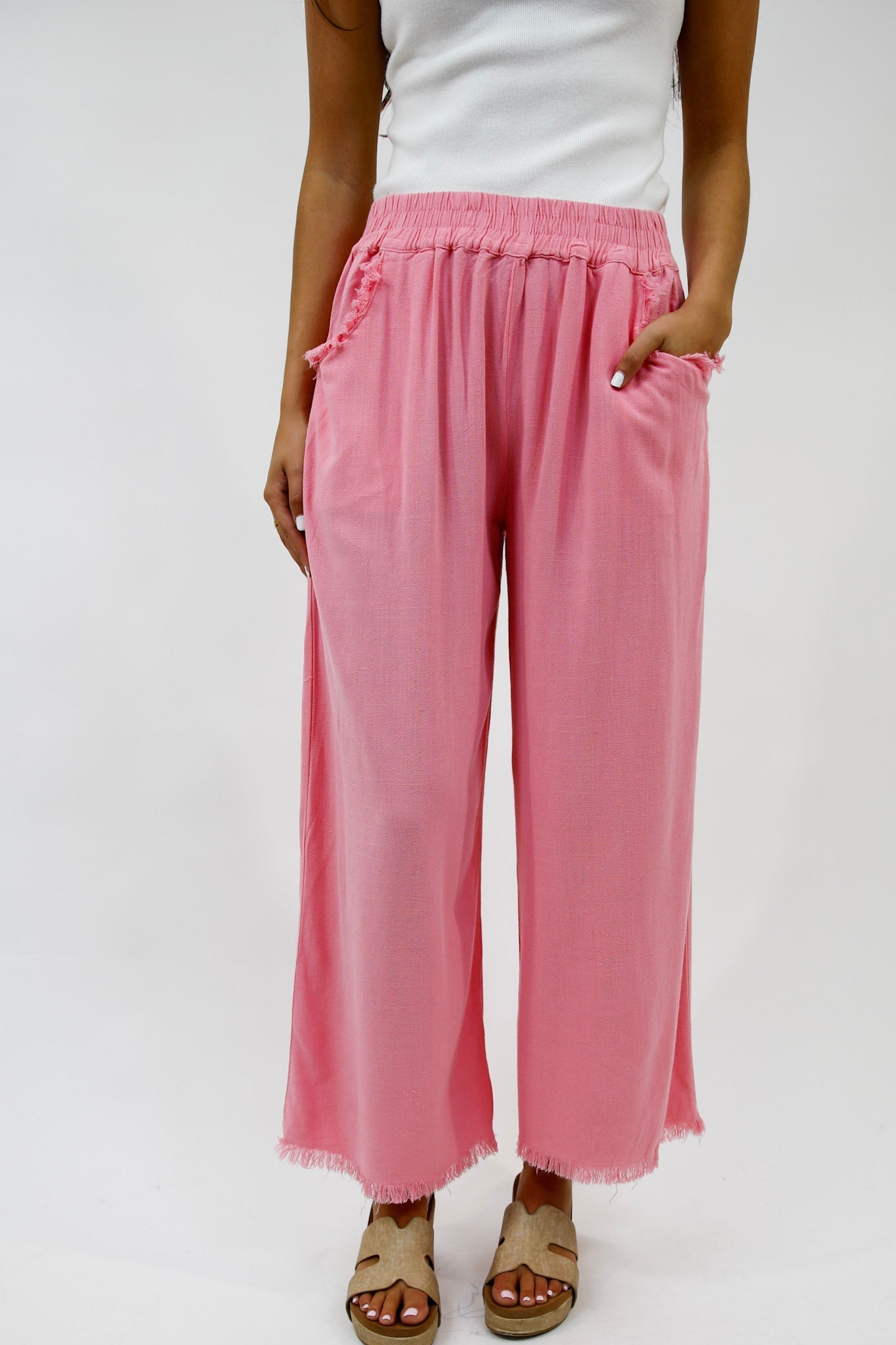 Barefoot Breeze Linen Pants (Multiple Colors)
