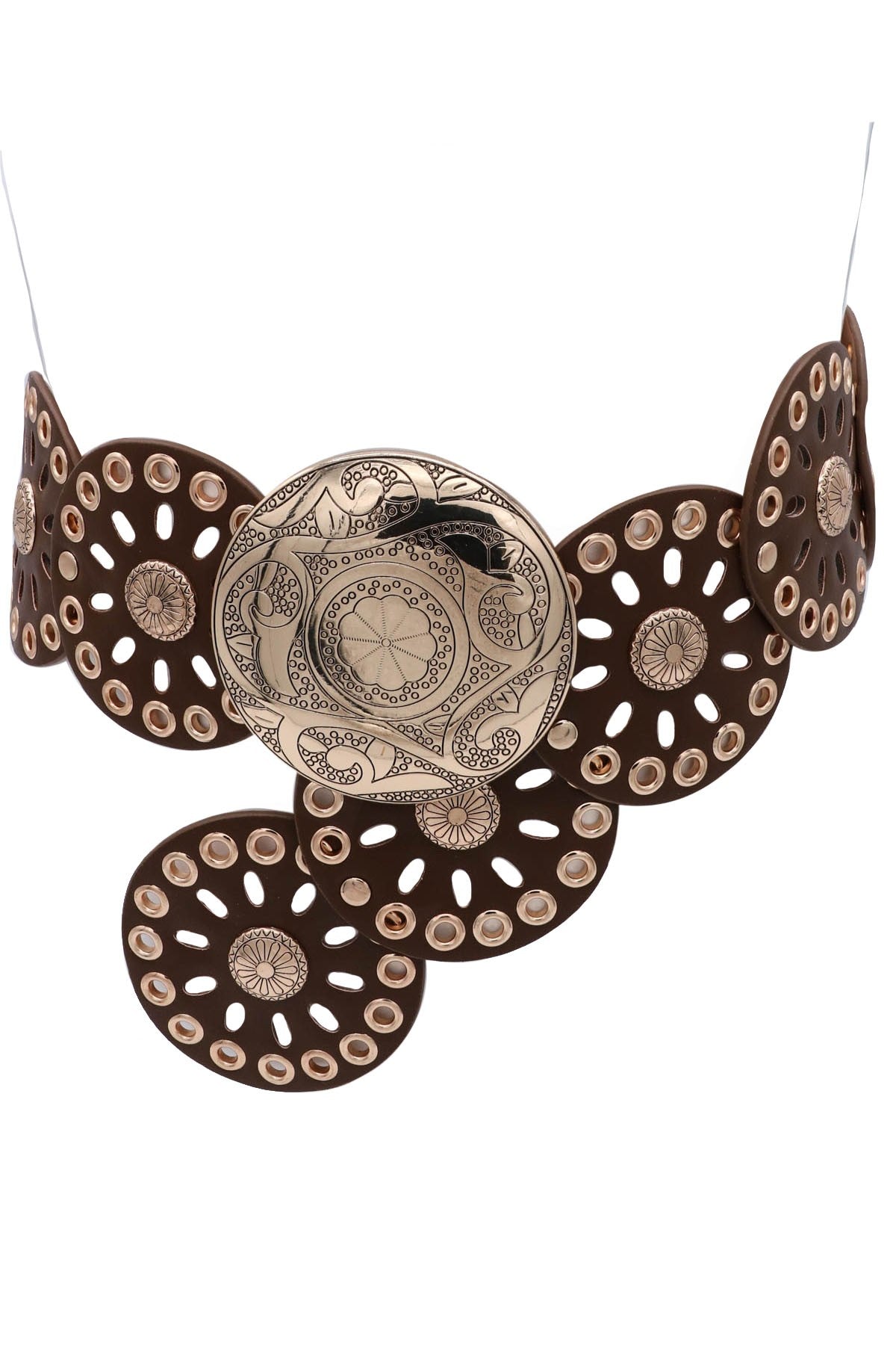 Mandala Disc Boho Statement Belt
