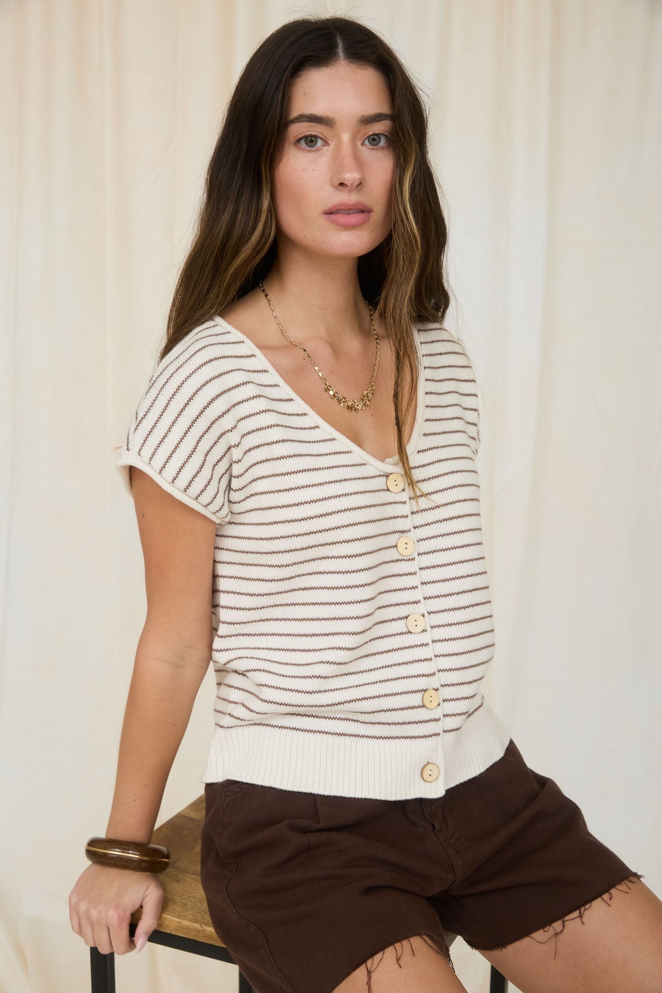 Lake House Stripe Cardigan