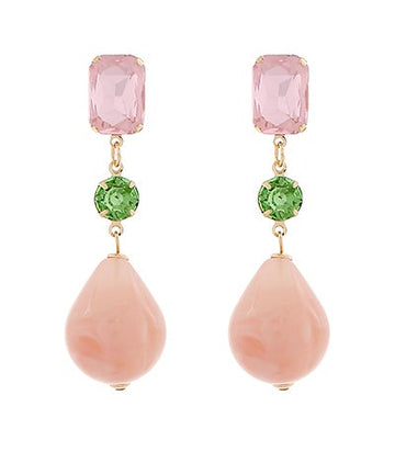 Papaya Punch Drop Earrings