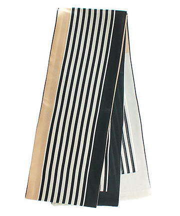 Radiant Twilly Stripe Print Narrow Scarf