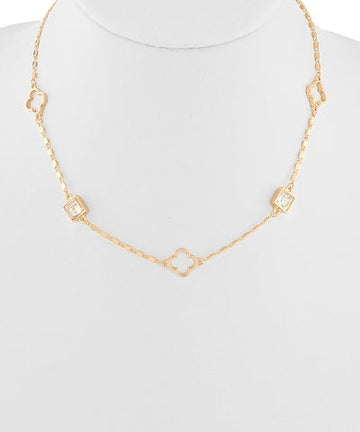 Golden Clover Necklace