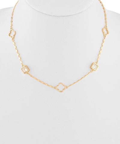 Golden Clover Necklace