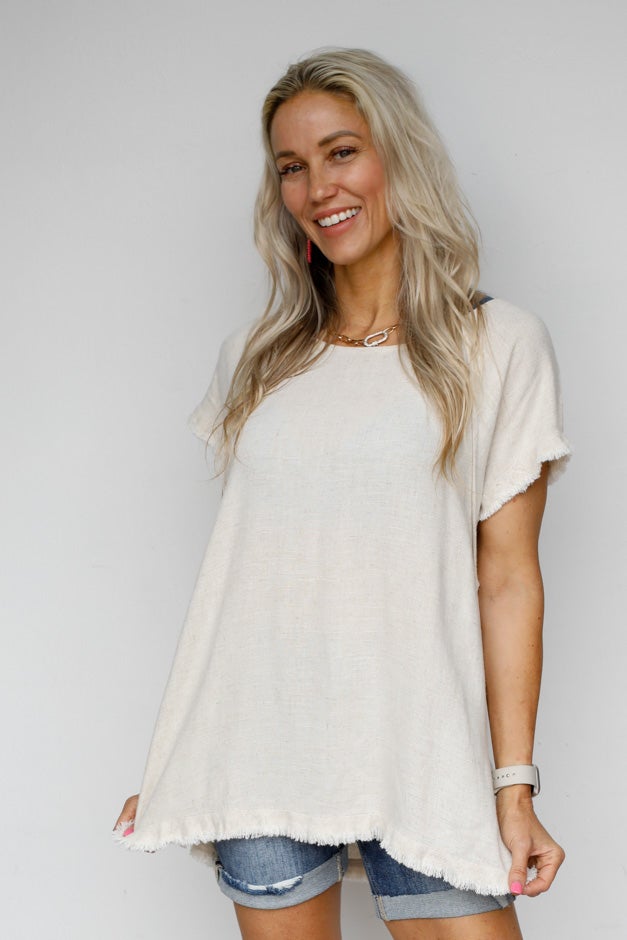 Summer Daze Raw Hem Top *Final Sale*