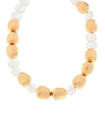 Golden Riviera Bead Necklace