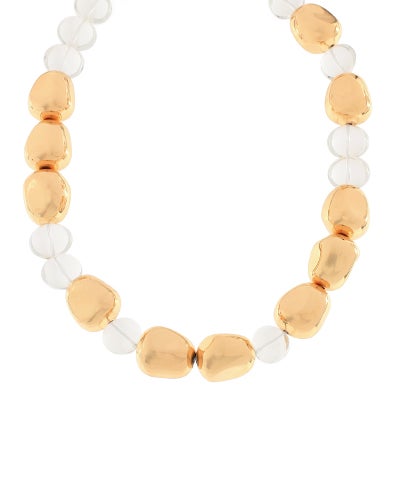 Golden Riviera Bead Necklace