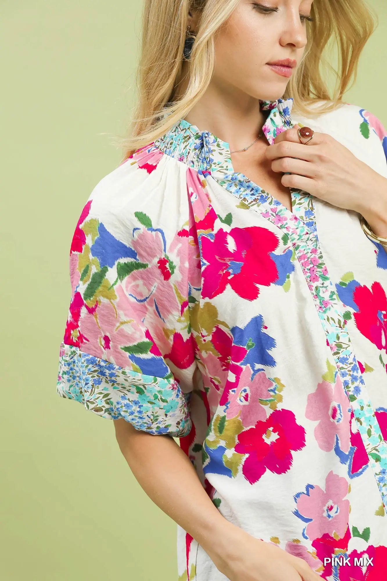 Printed Woven Top