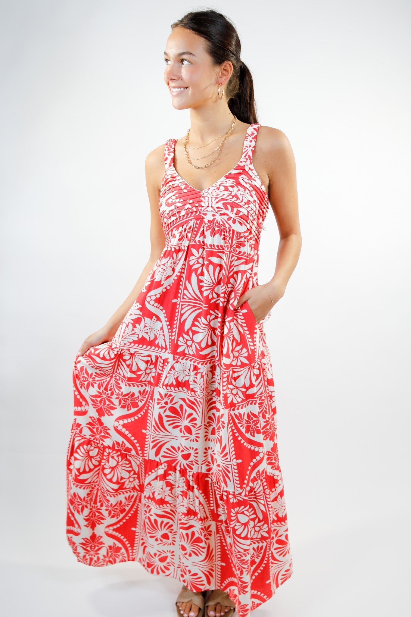 Island Patchwork Maxi Dress