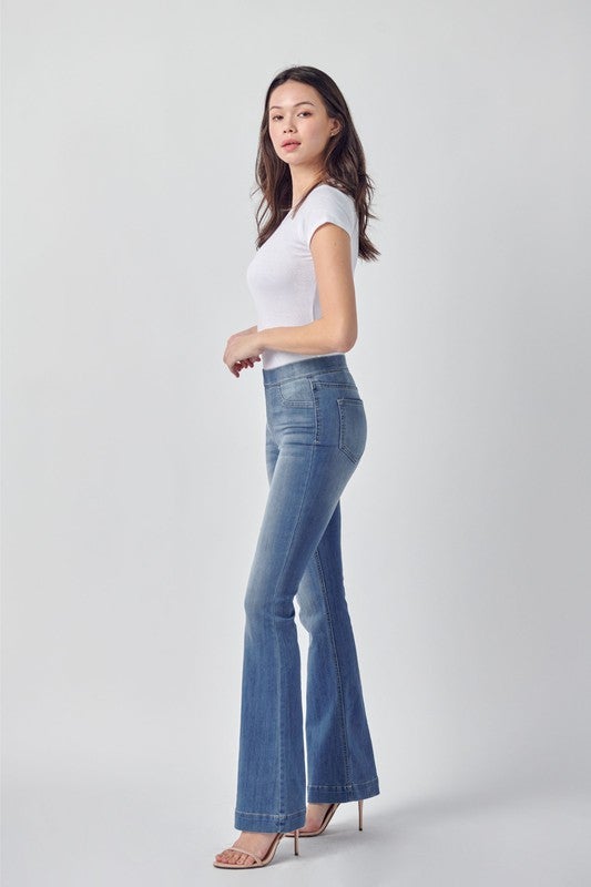 Cello Mid Rise Flare Jegging (33 Inseam)