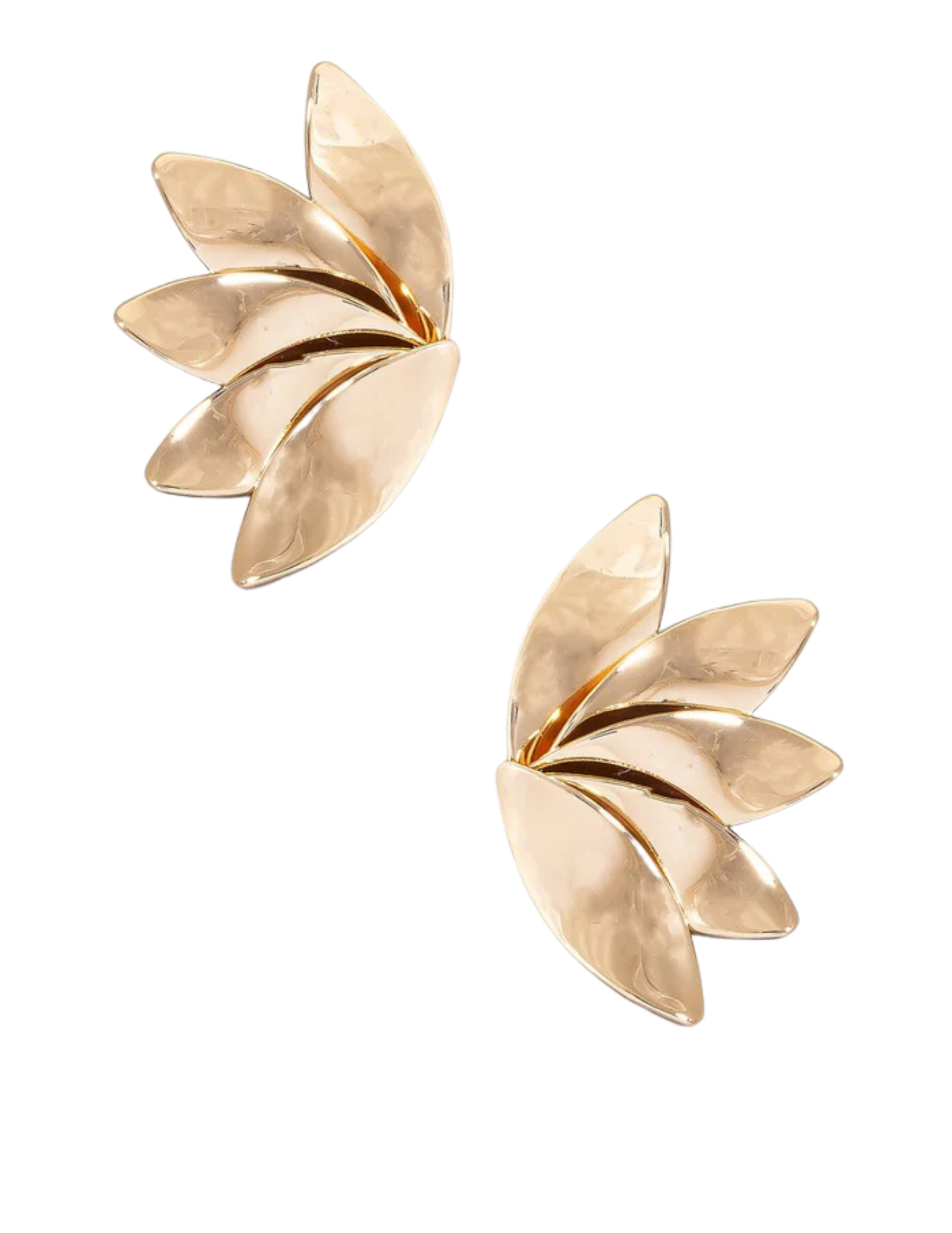 Gold Leaf Statement Earrings