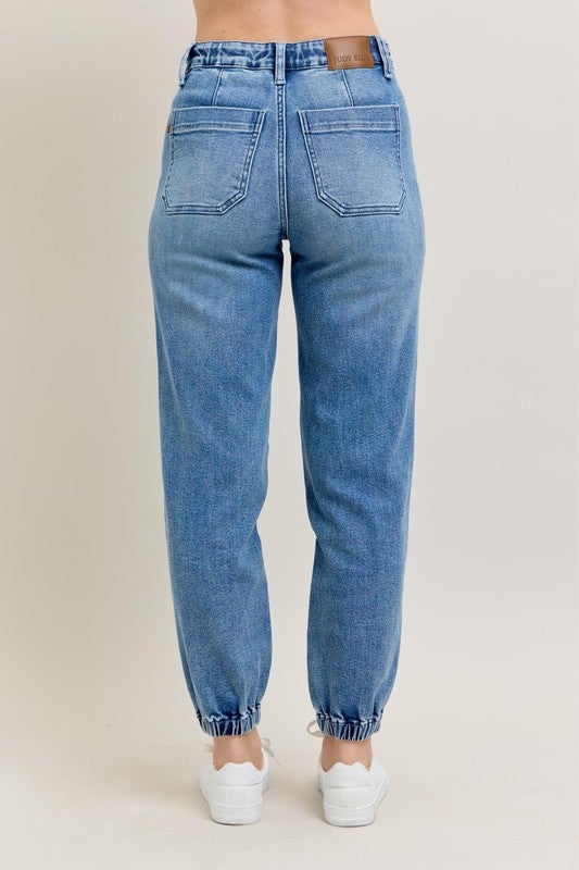 Judy Blue Medium Wash Denim Jogger