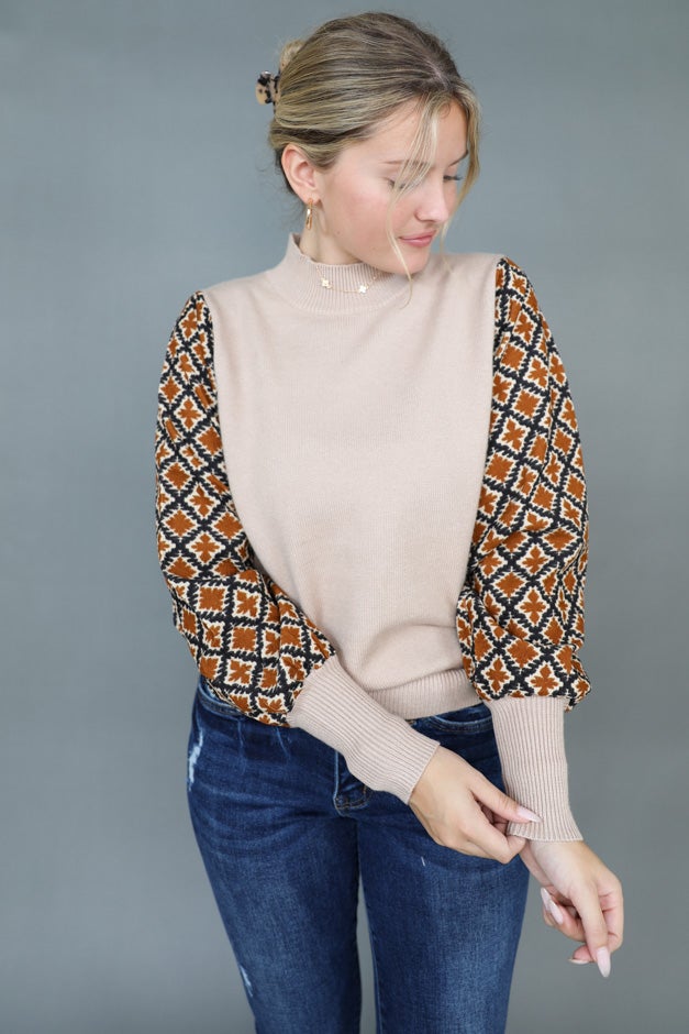 Statement Sleeve Knit Sweater *Final Sale*