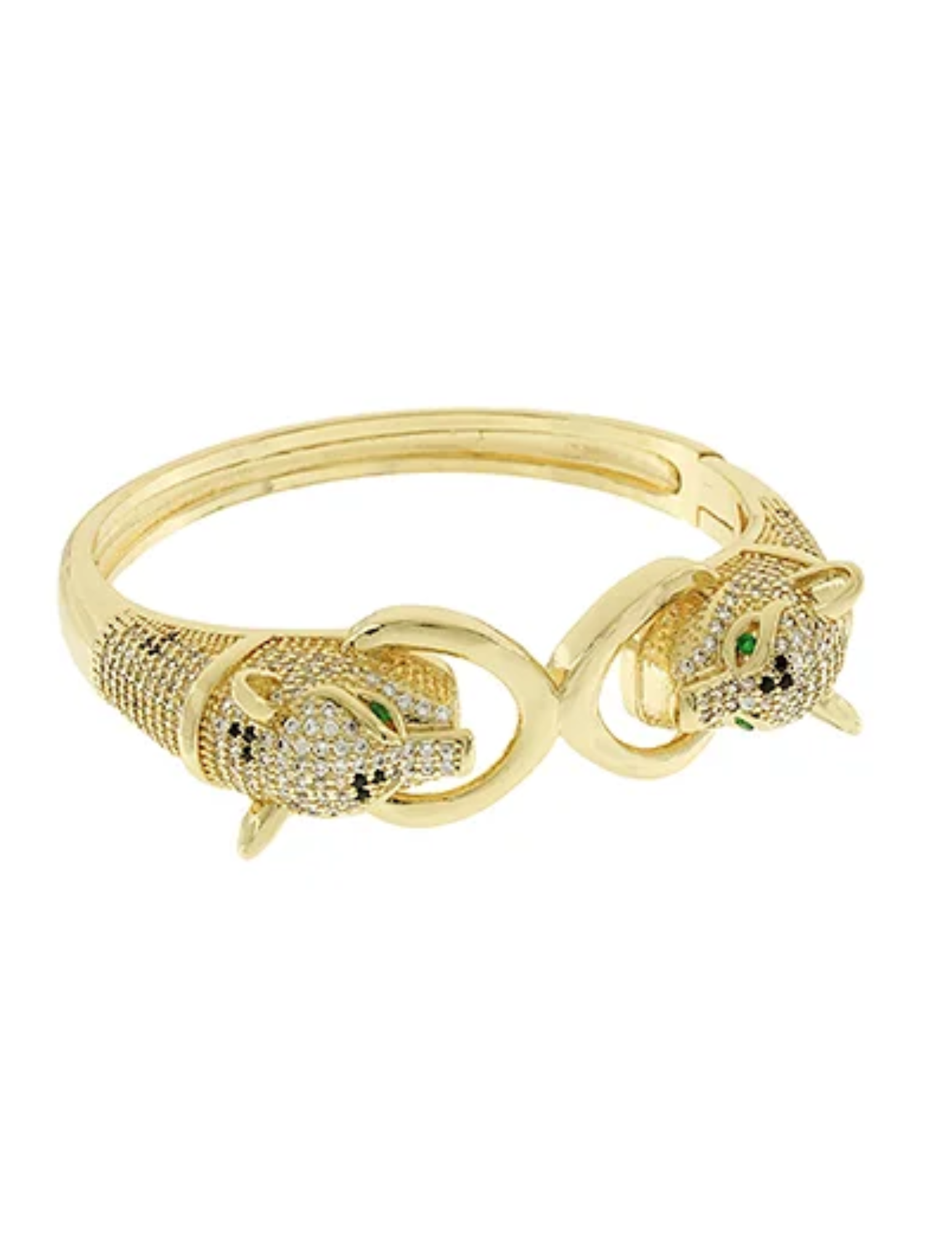 Panther Crystal Embellished Bangle