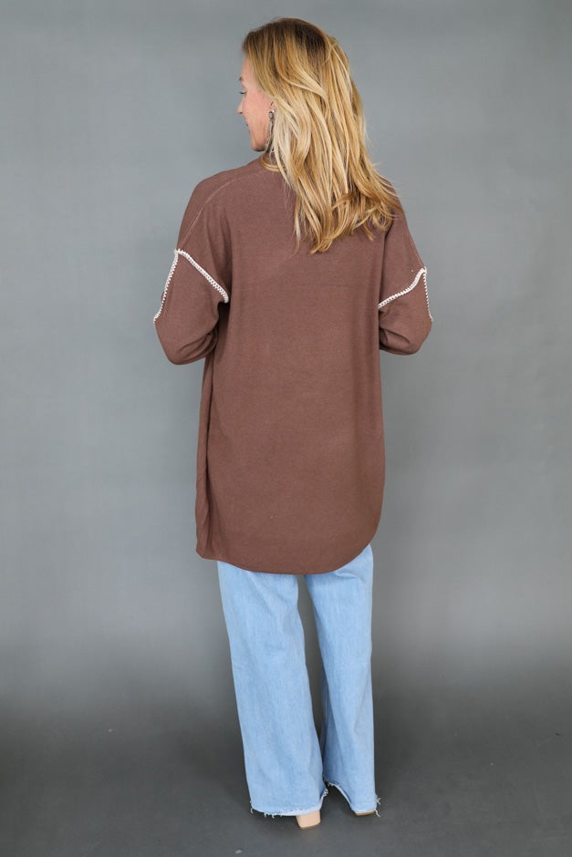 Everyday Ease Whipstitch Cardigan *Final Sale*