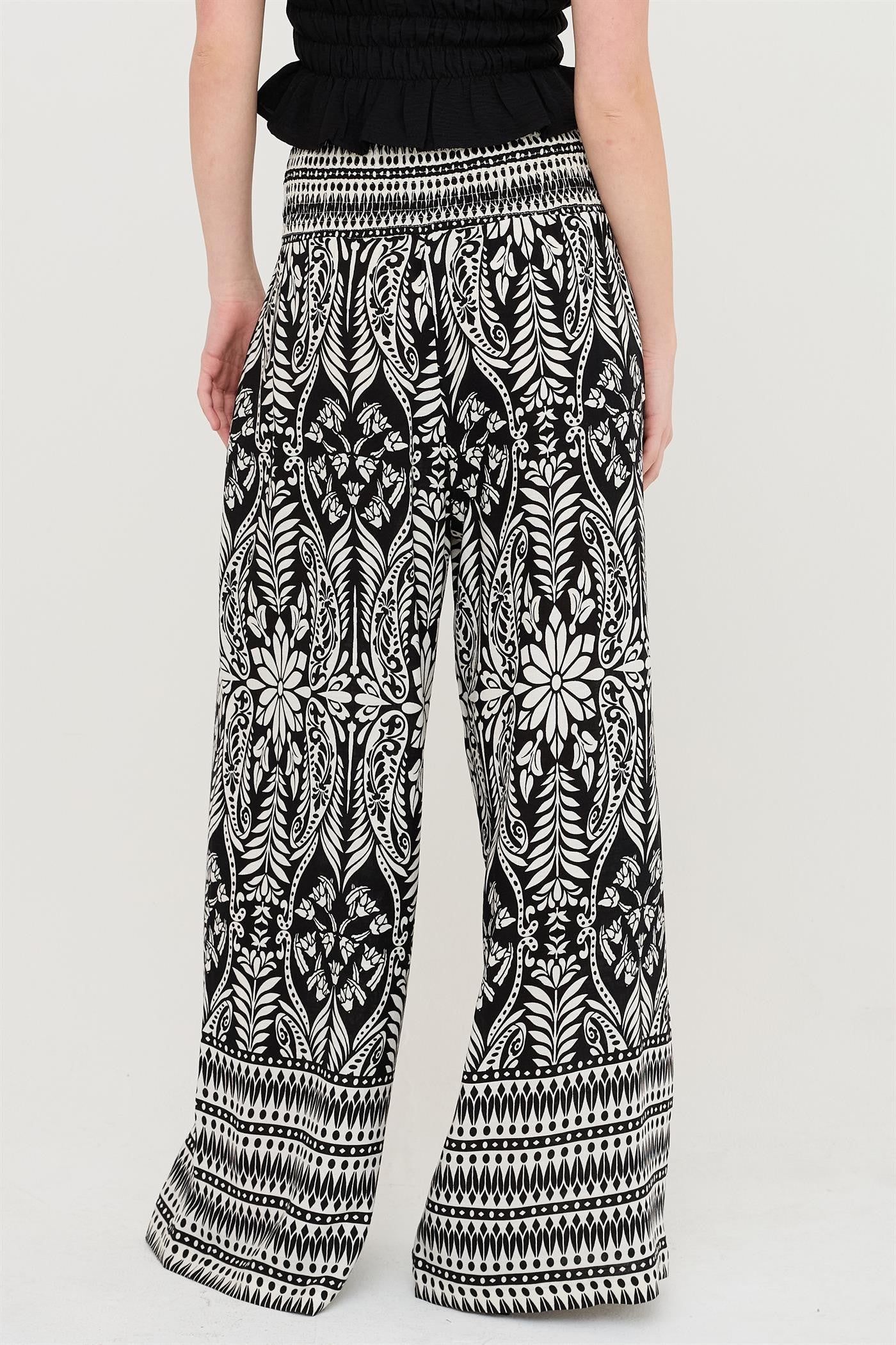 Midnight Garden Smocked Pants