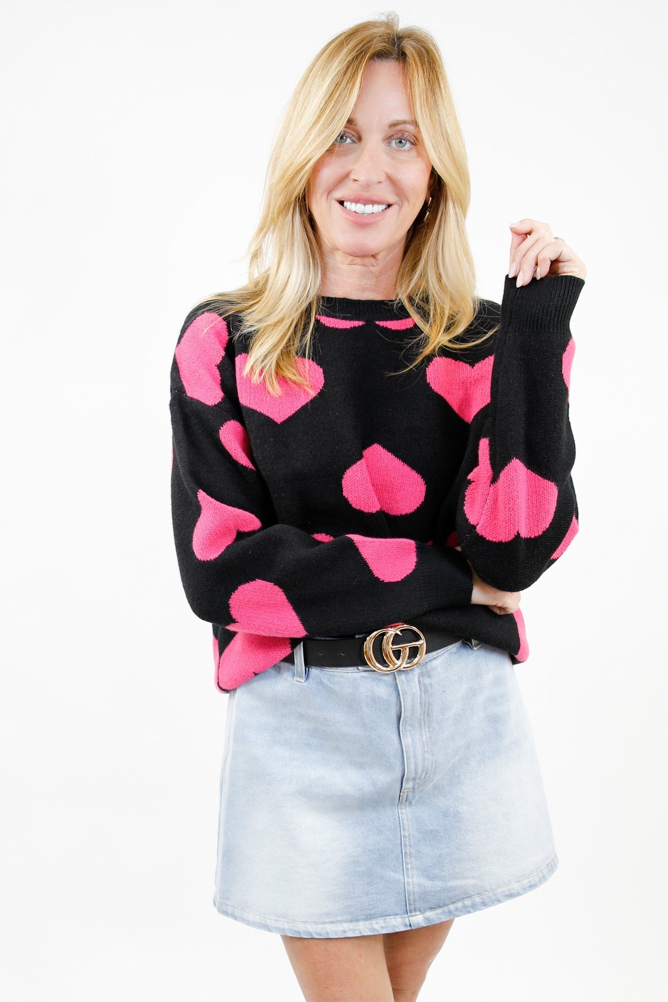 Sweetheart Season Heart Sweater
