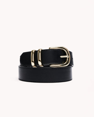 AMANI BELT - BLACK-GOLD