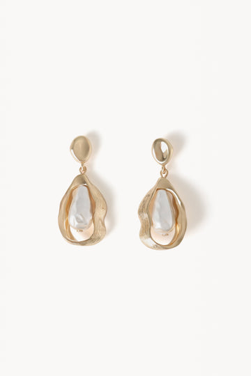 ANDREA EARRINGS - GOLD-PEARL
