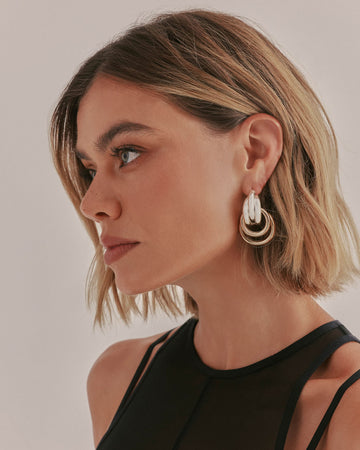 ANAYA EARRINGS - GOLD-SILVER