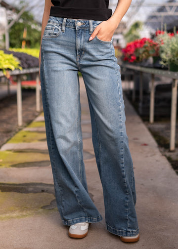 Amber Wide Leg Denim Pants