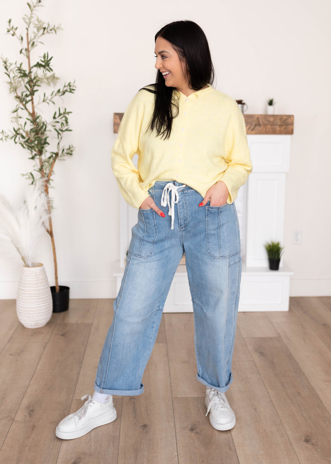 Amelia Yellow Cardigan