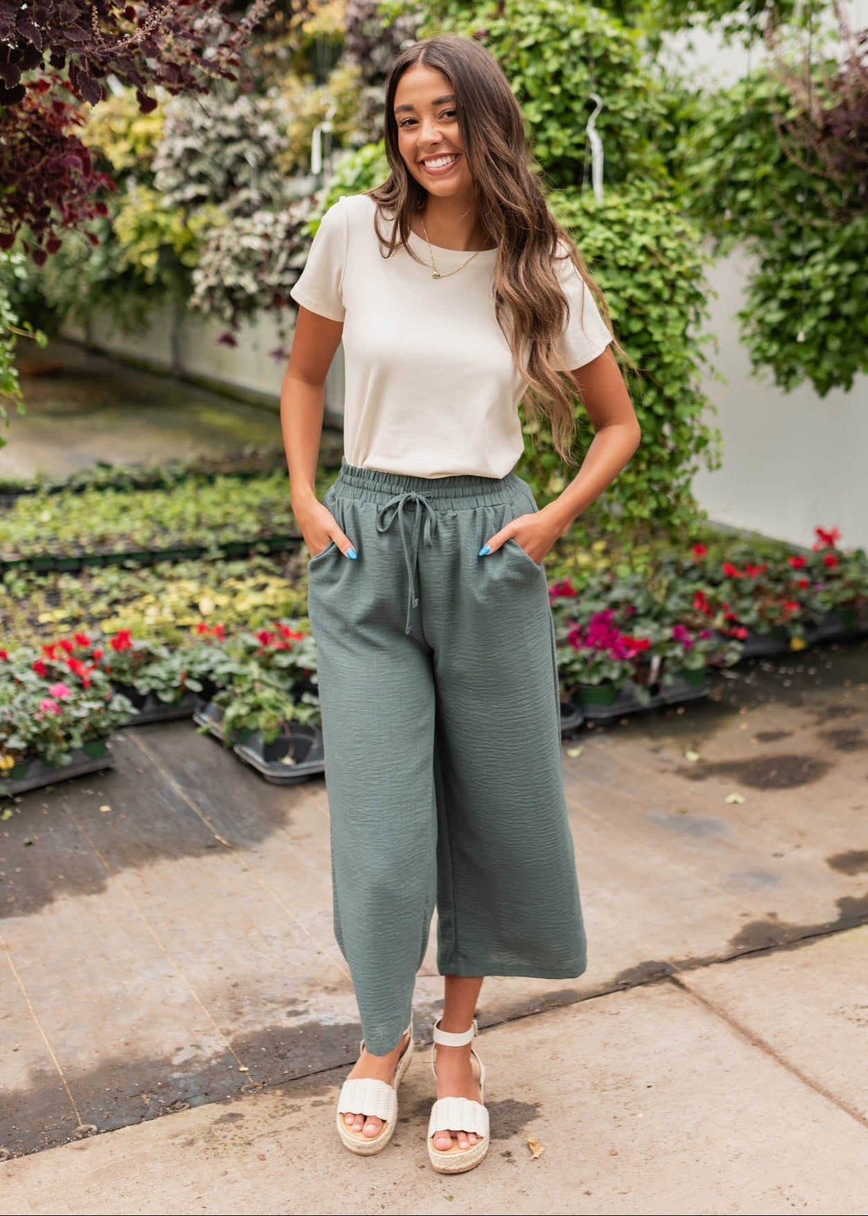 Ari Cream Ribbed Top