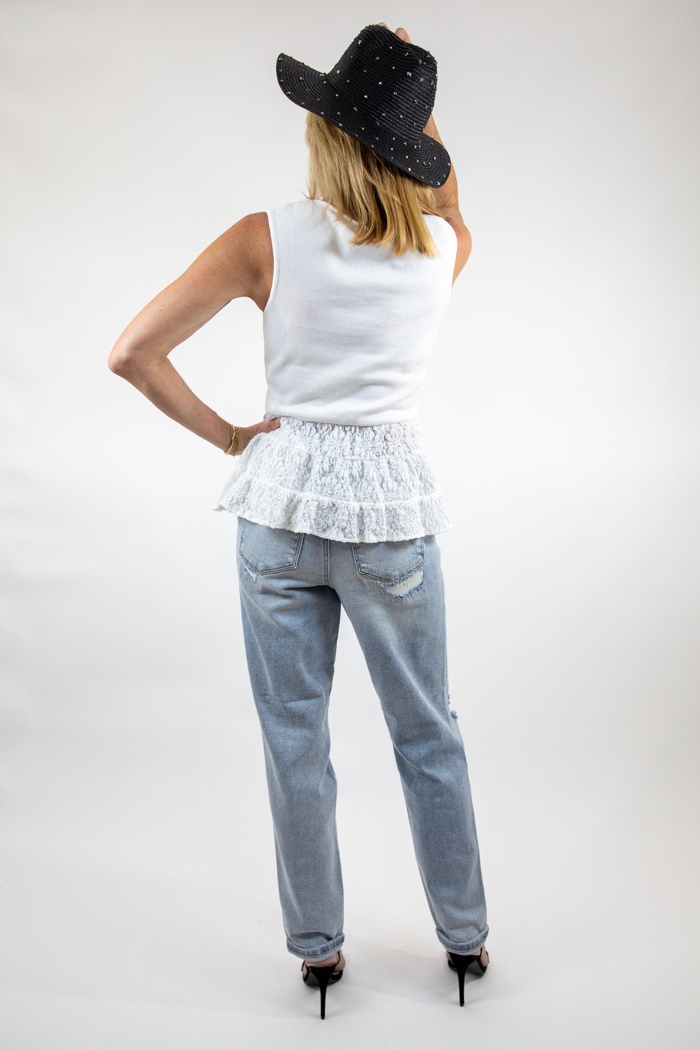 Harbor Lace Peplum Top