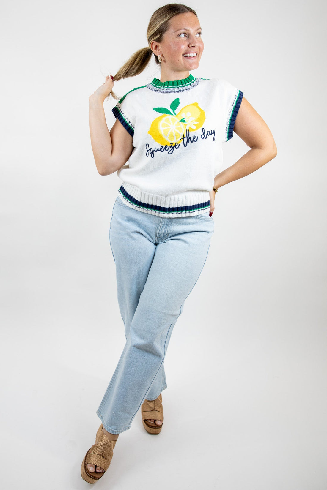 Squeeze The Day Knit Sweater