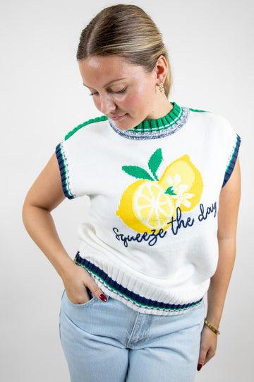Squeeze The Day Knit Sweater