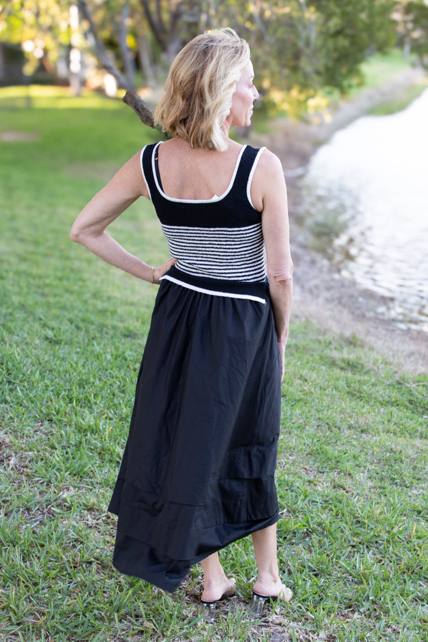 Cabana Stripe Knit Maxi Dress