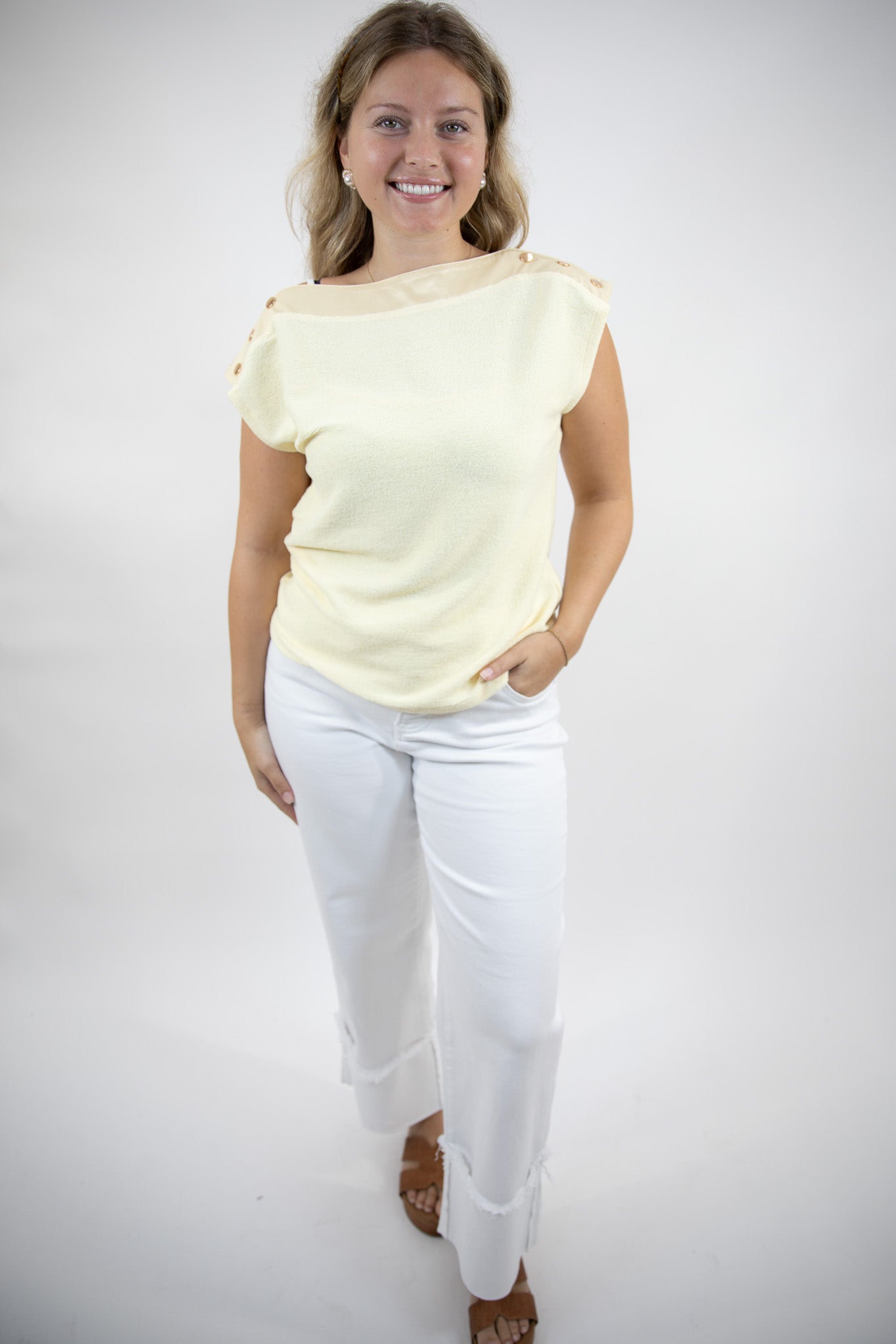 Button Detail Bateau Top