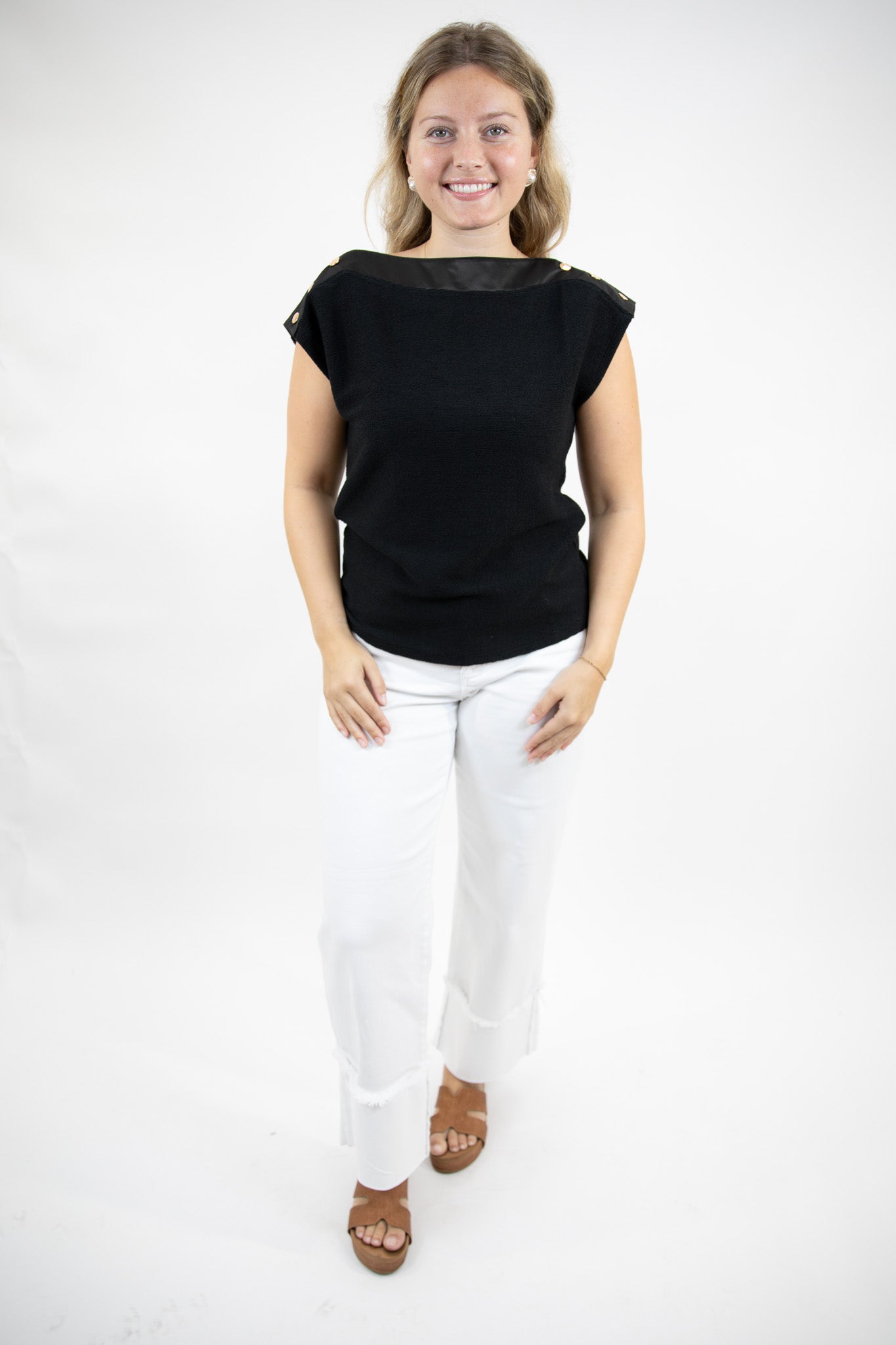 Button Detail Bateau Top