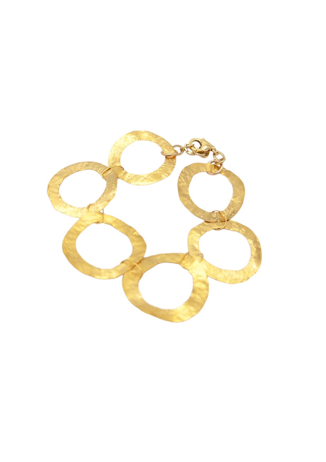 Large Gold Link Bracelet