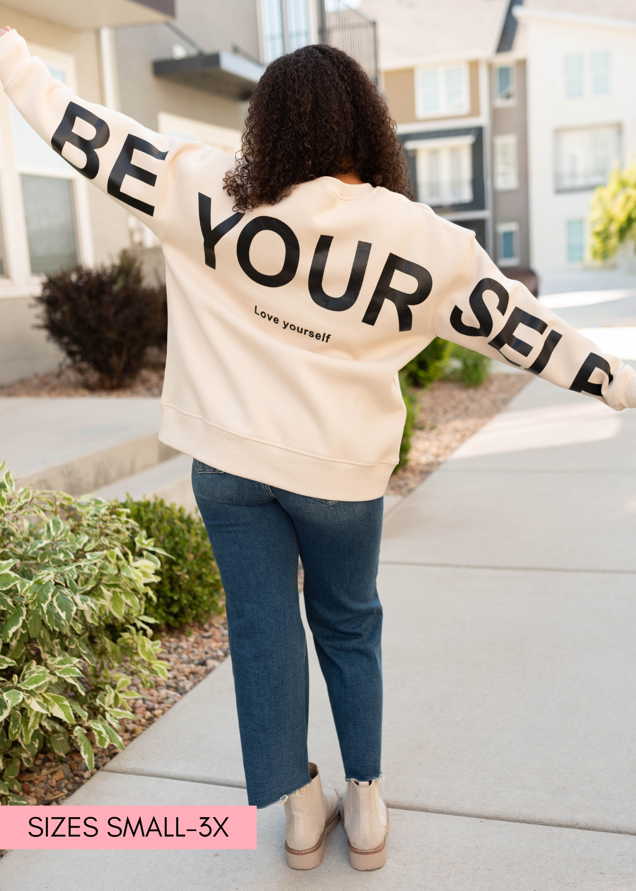 Be Yourself Cream Pullover