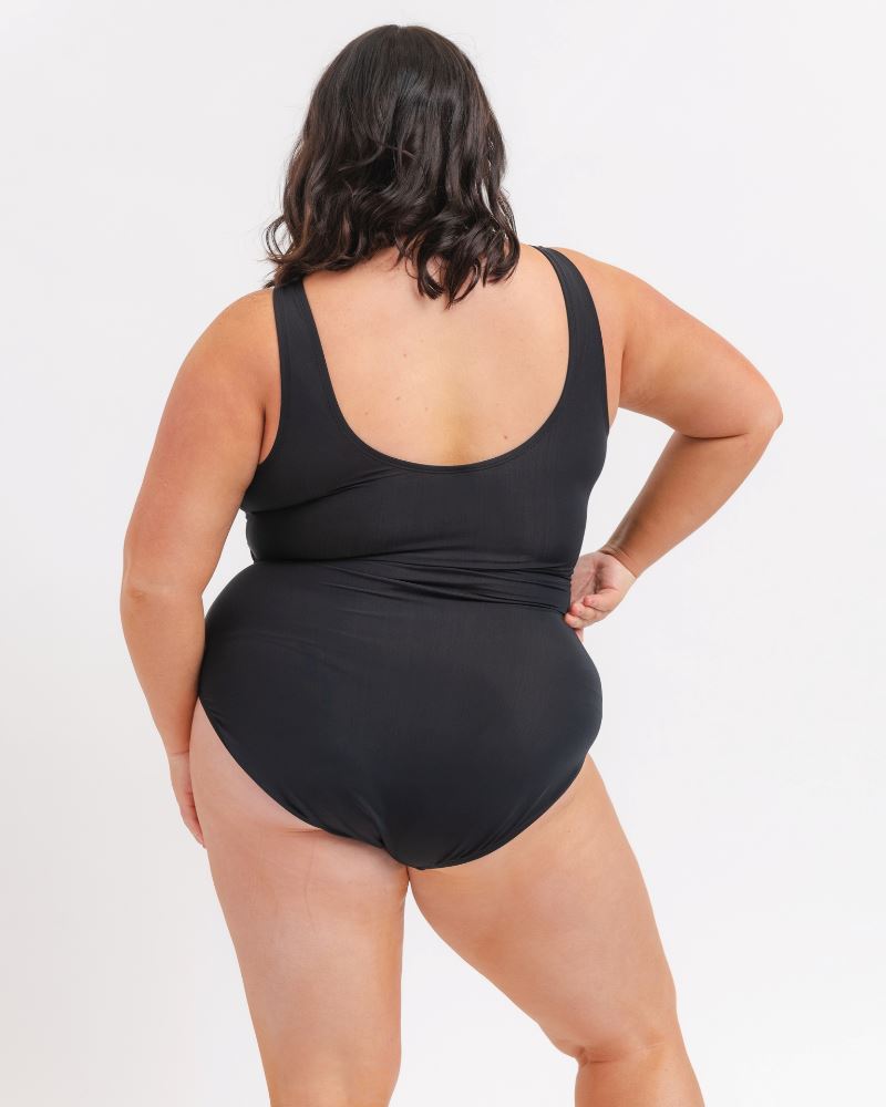 Black Knotted One-Piece