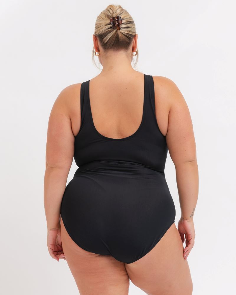 Black Knotted One-Piece