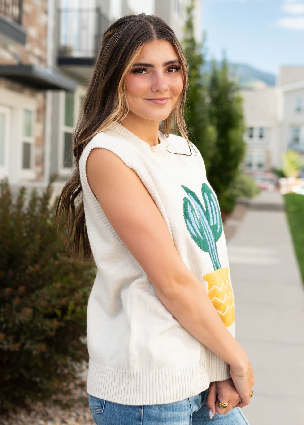 Coralie Sand Cactus Sweater