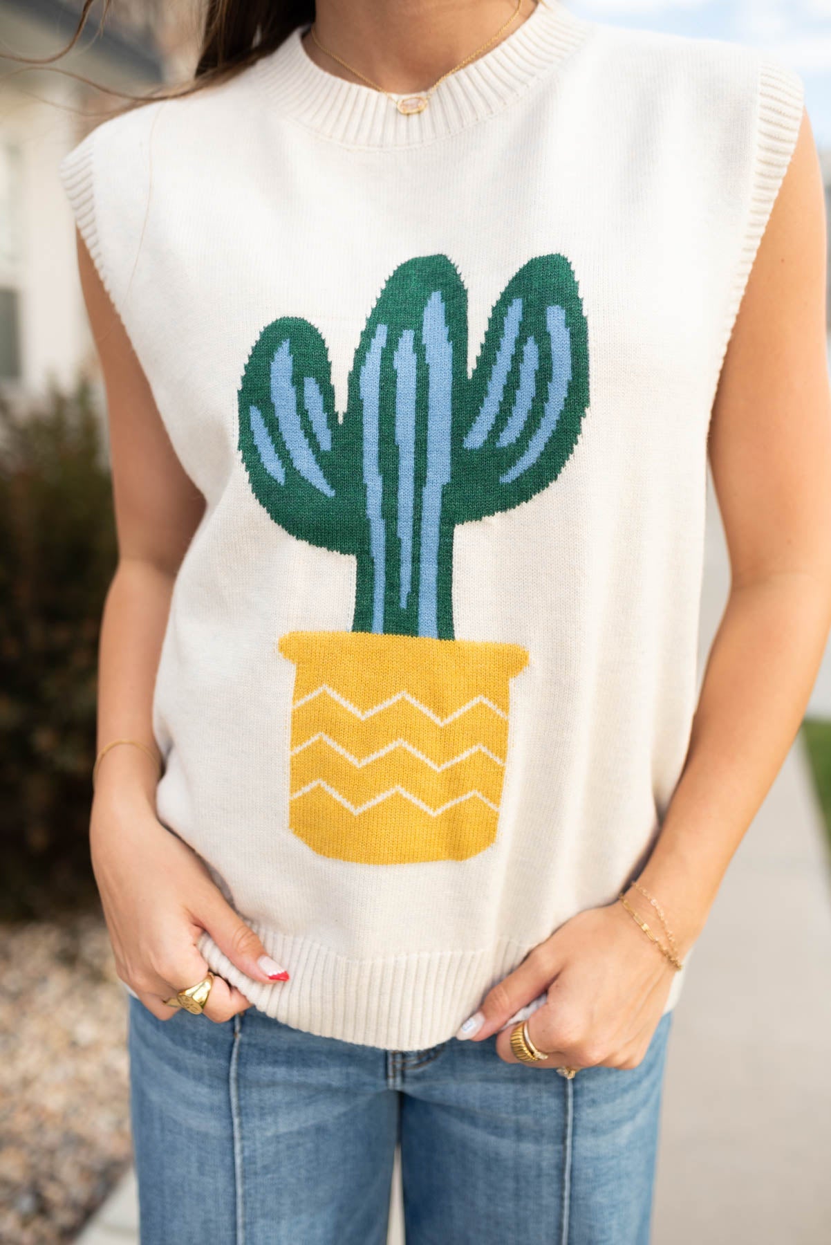Coralie Sand Cactus Sweater