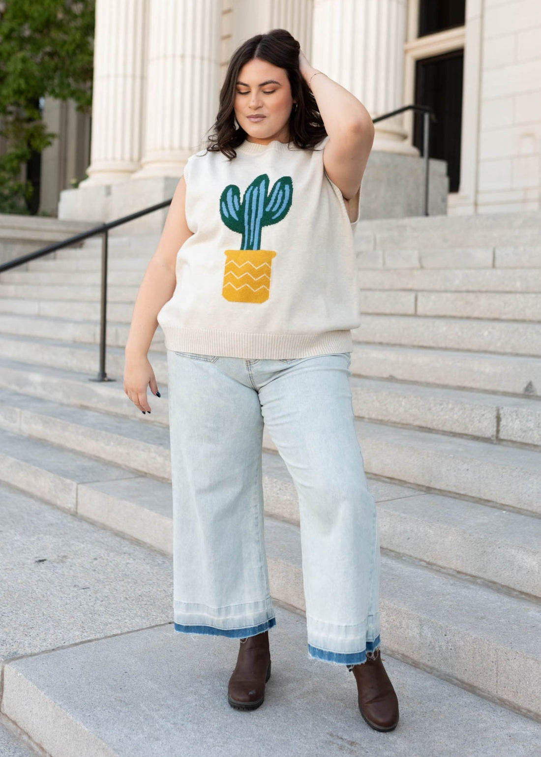 Coralie Sand Cactus Sweater