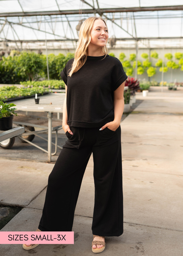 Evelynn Black Lounge Set