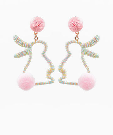 Whimsy Bunny Outline Earrings