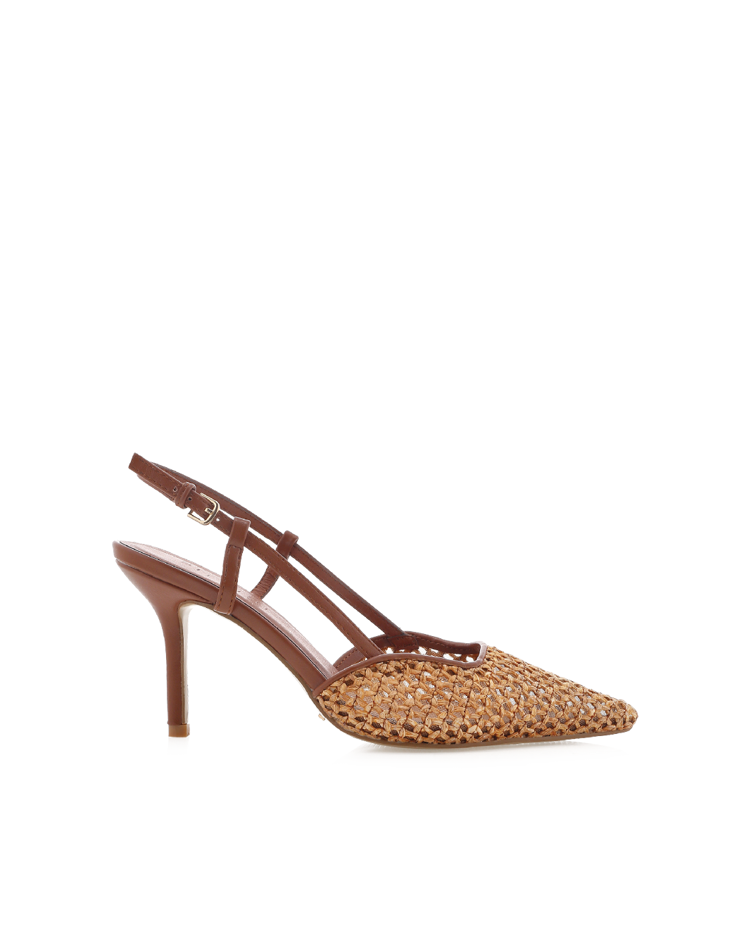 KAMERON - DARK TAN-NATURAL RAFFIA