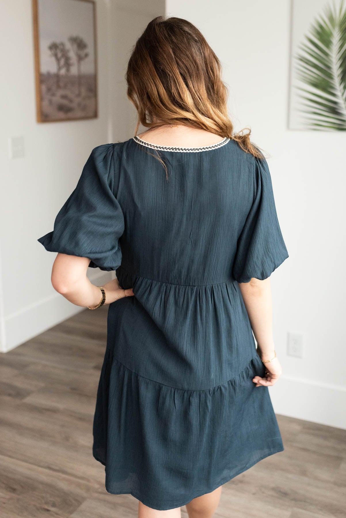 Karlie Navy Tie Dress