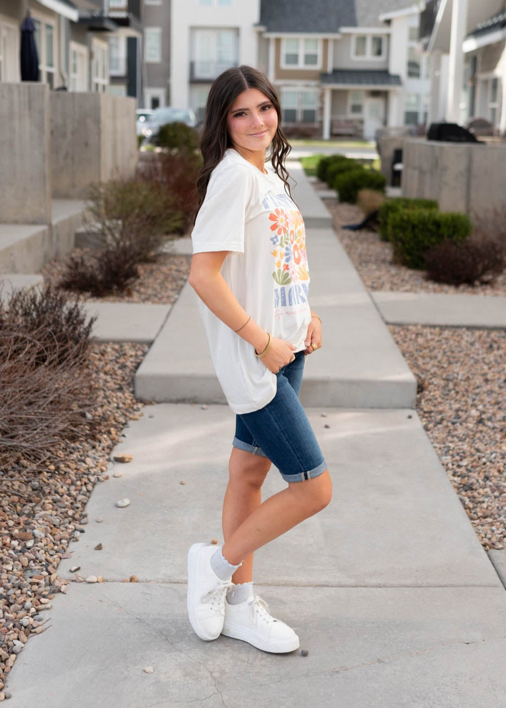 Karly High Rise Bermuda Shorts