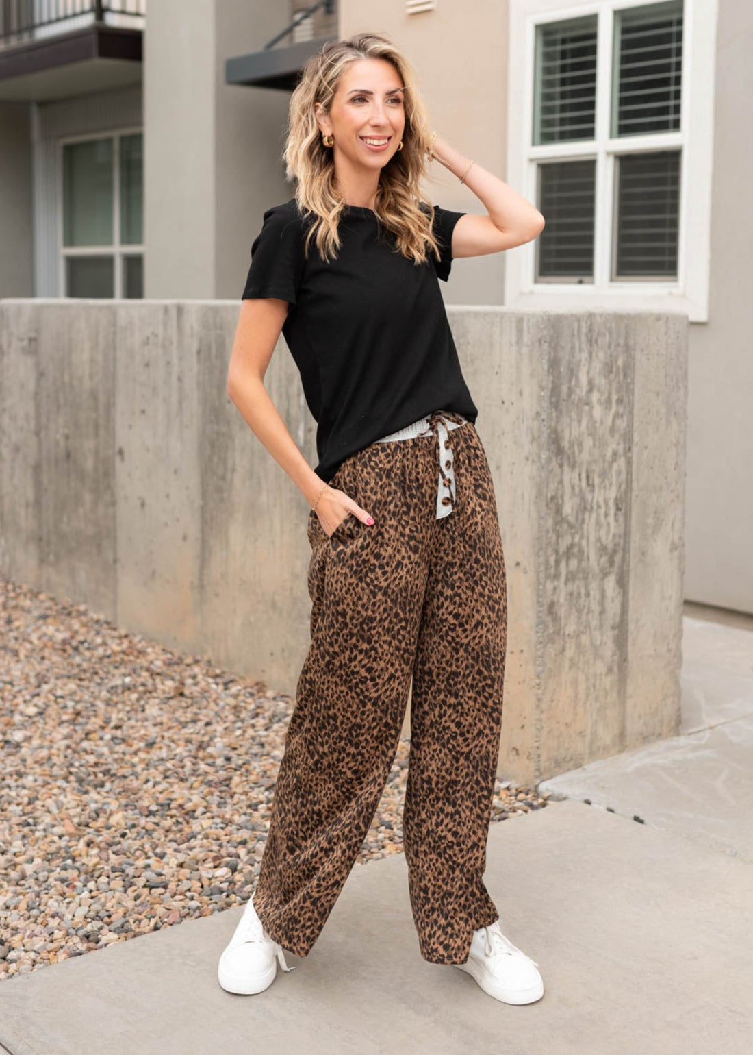 Kristin Leopard Print Pants