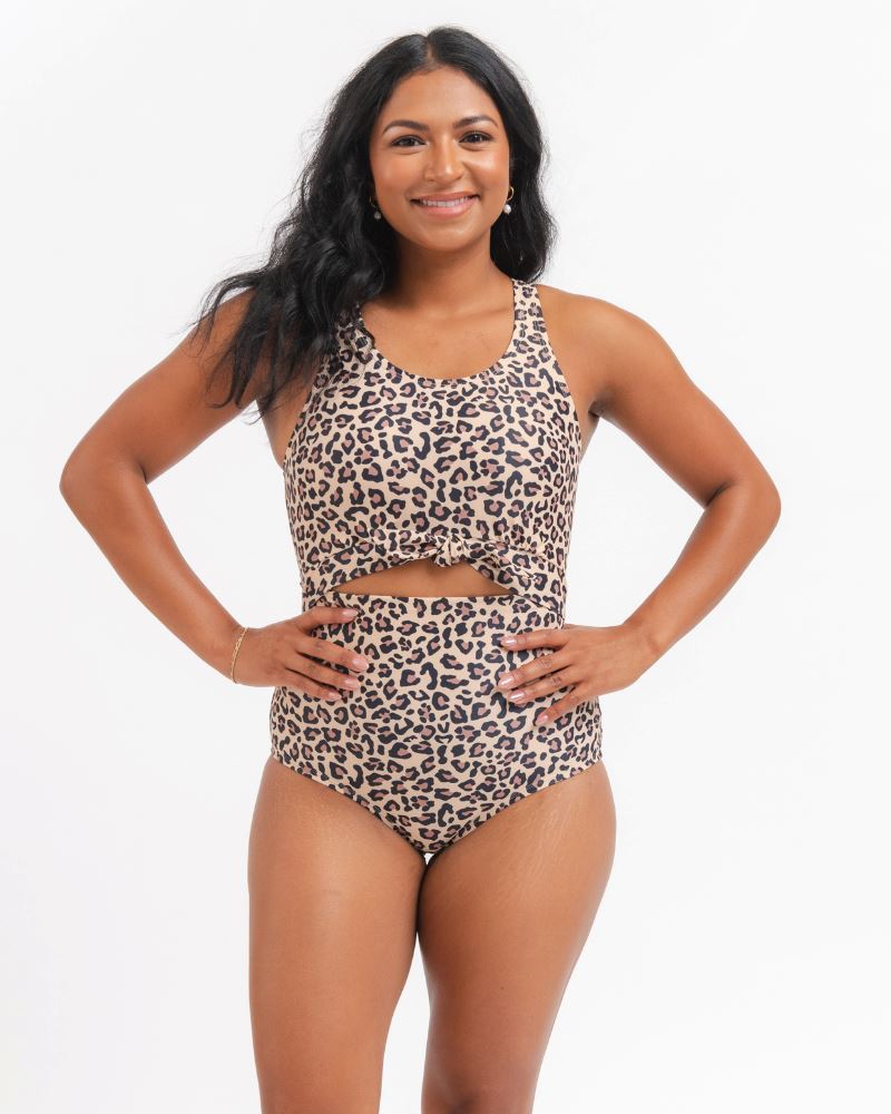 Cheetah Knotted One-Piece