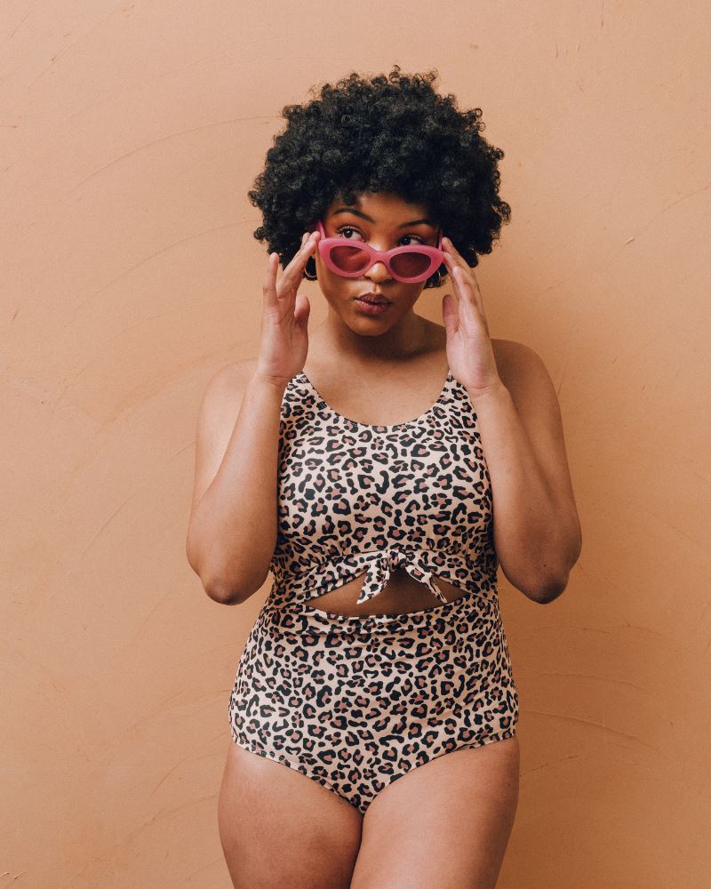 Cheetah Knotted One-Piece