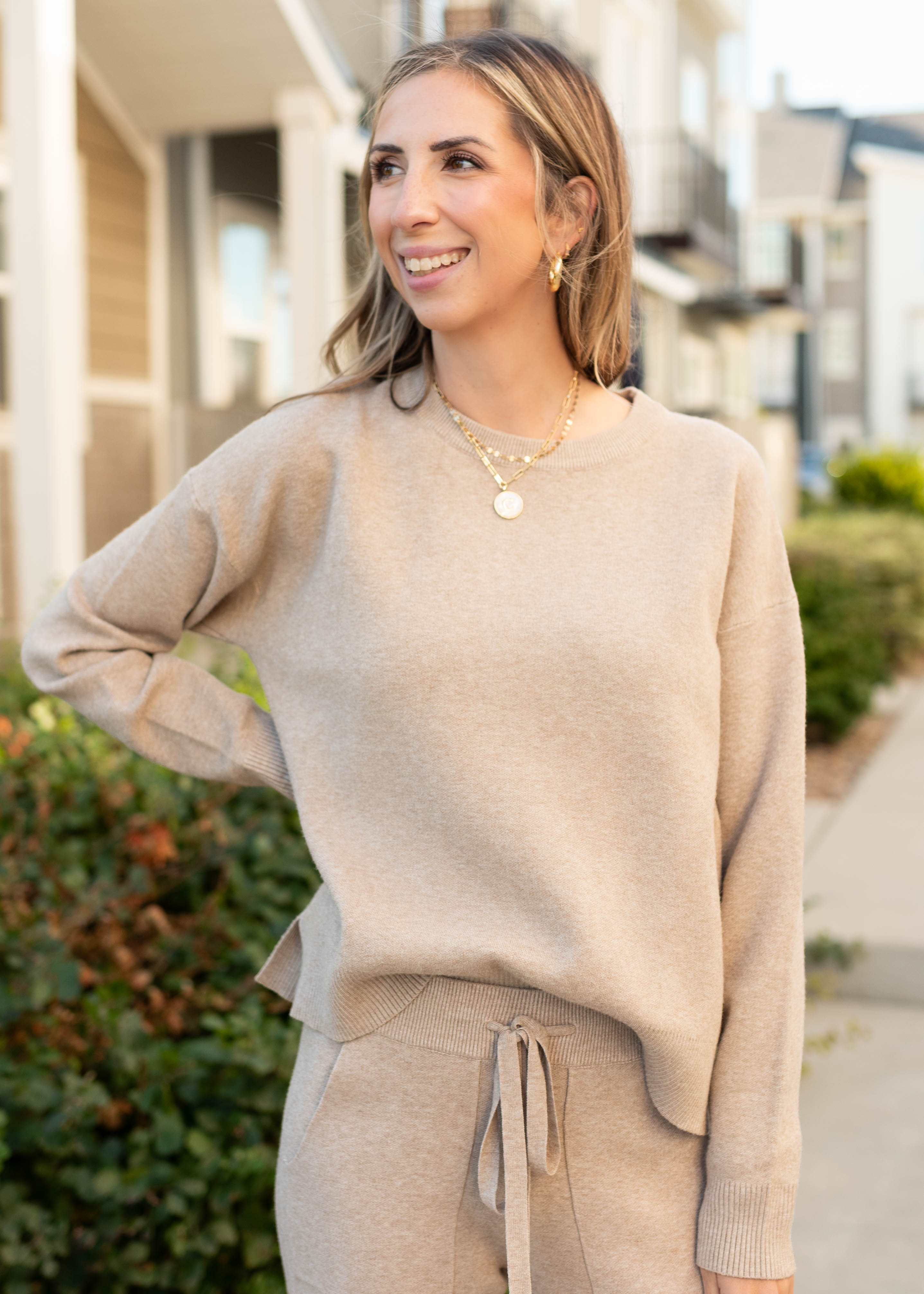 Lexi Taupe Sweater